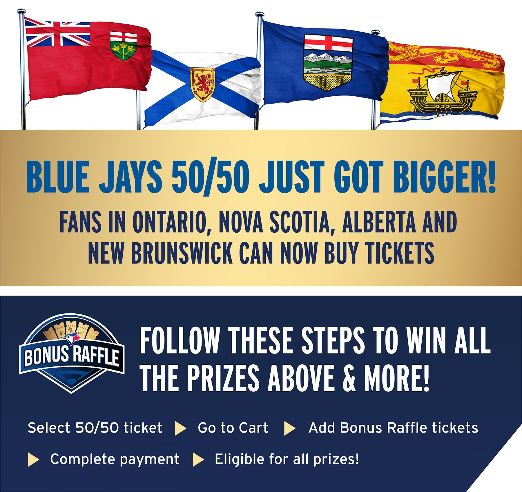 Bonus Raffle – Jays Care 50/50